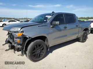 2024 Chevrolet Silverado 1500 Custom with VIN 1GCPABEK2RZ102085, listed as a Copart auction lot 49416675 with Not Provided miles and Salvage Title. Bid and sale history available at DreamBid. Image 1.