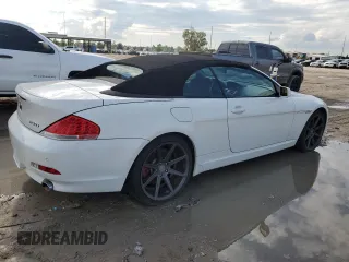 2006 BMW 6 Series 650Ci with VIN WBAEK13486CN75830, listed as a Copart auction lot 68610424 with 109,411 mi miles and Salvage Title. Bid and sale history available at carsss.com. Image 3.