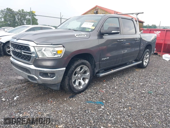 2022 Ram 1500 Big Horn with VIN 1C6SRFFTXNN379092, listed as a IAAI auction lot 42587951 with 172,243 mi miles and . Bid and sale history available at DreamBid. Image 17.