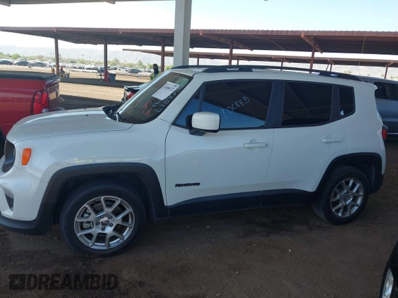 2020 Jeep Renegade Latitude with VIN ZACNJABB7LPL10827, listed as a IAAI auction lot 42606672 with 149,110 mi miles and . Bid and sale history available at DreamBid. Image 14.