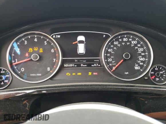 2013 Volkswagen Touareg Lux with VIN WVGEF9BPXDD004537, listed as a Copart auction lot 79277734 with 105,091 mi miles and Salvage Title. Bid and sale history available at DreamBid. Image 9.