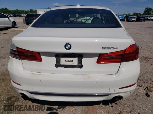 2019 BMW 5 Series 530e with VIN WBAJA9C57KB254922, listed as a Copart auction lot 55161535 with Not provided miles and Salvage title. Bid and sale history available at DreamBid. Image 6.