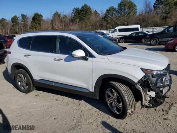 2021 Hyundai Santa Fe SEL with VIN 5NMS3DAJ7MH352545, listed as a Copart auction lot 45741865 with 82,156 mi miles and Salvage Title. Bid and sale history available at carsss.com. Image 4.