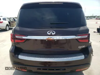 2018 Infiniti QX80 with VIN JN8AZ2NF3J9663745, listed as a Copart auction lot 65327354 with 100,853 mi miles and Salvage Title. Bid and sale history available at carsss.com. Image 6.