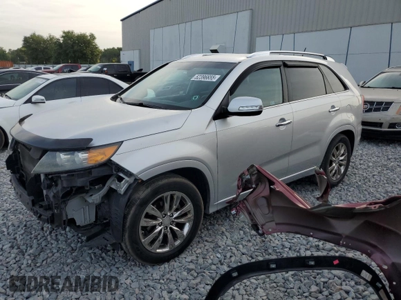 2012 Kia Sorento SX with VIN 5XYKW4A24CG218150, listed as a Copart auction lot 52396655 with 157,409 mi miles and Salvage Title. Bid and sale history available at carsss.com. Image 1.
