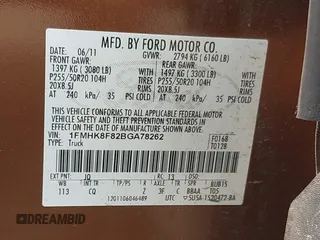2011 Ford Explorer Limited с VIN 1FMHK8F82BGA78262, выставлен на аукционе IAAI как лот 42460760 с пробегом 106 919 миль миль и . История ставок и продаж доступна на DreamBid. Изображение 9.