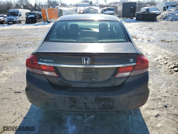 2014 Honda Civic Sedan LX with VIN 2HGFB2F54EH537686, listed as a Copart auction lot 88986665 with 139,374 mi miles and Salvage Title. Bid and sale history available at carsss.com. Image 6.