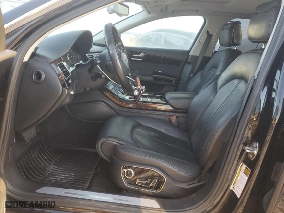 2012 Audi A8 L with VIN WAURVAFD3CN001494, listed as a Copart auction lot 52486915 with 136,762 mi miles and Salvage Title. Bid and sale history available at carsss.com. Image 7.