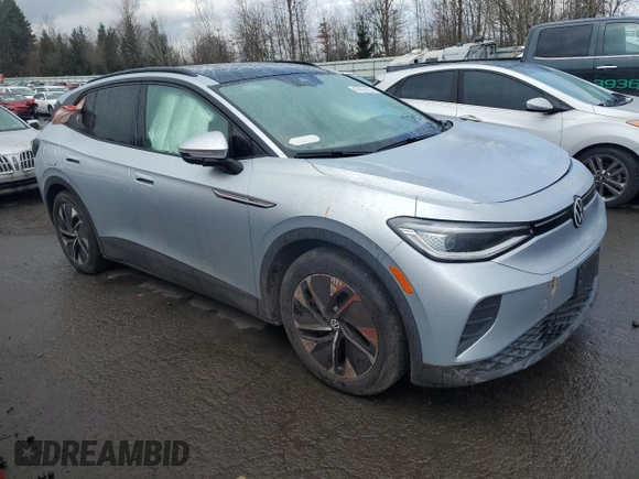2021 Volkswagen ID.4 Pro S z VIN WVGTMPE25MP028423, wystawiony jako Copart lot #47427535 z przebiegiem Nie podano mil oraz Szkoda całkowita • Salvage title. Historia ofert i sprzedaży dostępna na DreamBid. Obrazek 4.