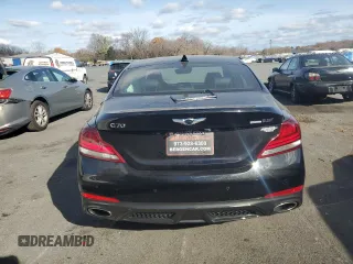 2021 Genesis G70 3.3T with VIN KMTG34LE5MU076656, listed as a Copart auction lot 79161874 with 60,000 mi miles and Salvage Title. Bid and sale history available at carsss.com. Image 6.