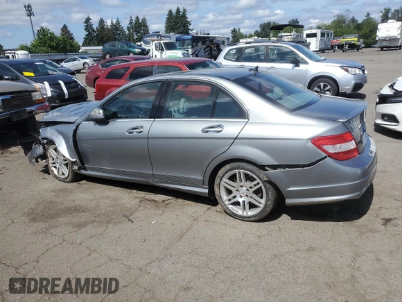 2008 Mercedes-Benz C 350 Sport with VIN WDDGF56X78F155772, listed as a Copart auction lot 55362405 with 117,260 mi miles and Salvage title. Bid and sale history available at DreamBid. Image 2.