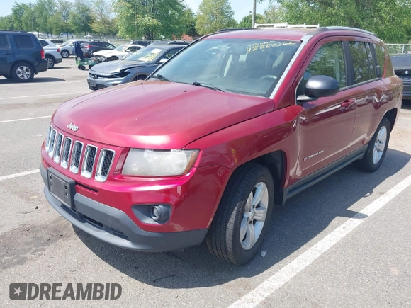 2016 Jeep Compass Sport with VIN 1C4NJCBA5GD634322, listed as a IAAI auction lot 42250362 with 135,624 mi miles and . Bid and sale history available at DreamBid. Image 2.