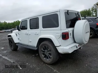 2023 Jeep Wrangler Sahara z VIN 1C4HJXEG9PW544275, wystawiony jako Copart lot #59932585 z przebiegiem 21 382 mil mil oraz Szkoda całkowita • Salvage title. Historia ofert i sprzedaży dostępna na DreamBid. Obrazek 2.