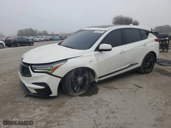 2019 Acura RDX w/A-Spec Pkg with VIN 5J8TC2H61KL021421, listed as a Copart auction lot 43527945 with 62,228 mi miles and Non Repairable. Bid and sale history available at carsss.com. Image 1.