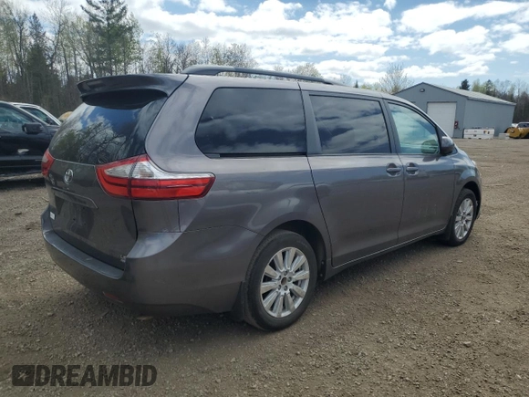 2015 Toyota Sienna LE with VIN 5TDJK3DC7FS121635, listed as a Copart auction lot 55999945 with 139,642 mi miles and Salvage title. Bid and sale history available at DreamBid. Image 3.