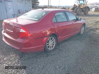 2010 Ford Fusion S with VIN 3FAHP0GA7AR228386, listed as a IAAI auction lot 41613583 with 99,281 mi miles. Bid and sale history available at carsss.com. Image 4.