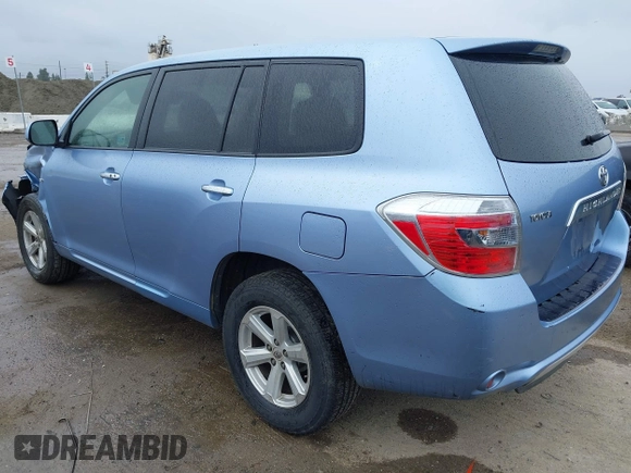 2008 Toyota Highlander Hybrid with VIN JTEEW41A782008949, listed as a IAAI auction lot 41782600 with 109,011 mi miles. Bid and sale history available at carsss.com. Image 3.