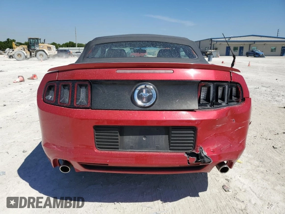 2013 Ford Mustang V6 with VIN 1ZVBP8EM9D5217390, listed as a Copart auction lot 50158865 with 128,928 mi miles and Salvage title. Bid and sale history available at DreamBid. Image 6.