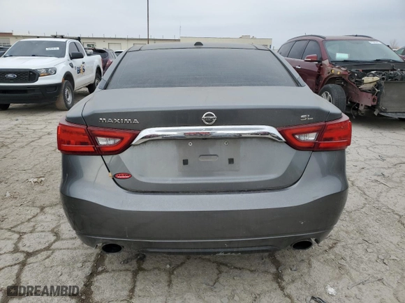 2017 Nissan Maxima SV with VIN 1N4AA6AP7HC365016, listed as a Copart auction lot 46933325 with 100,003 mi miles and Salvage Title. Bid and sale history available at carsss.com. Image 6.