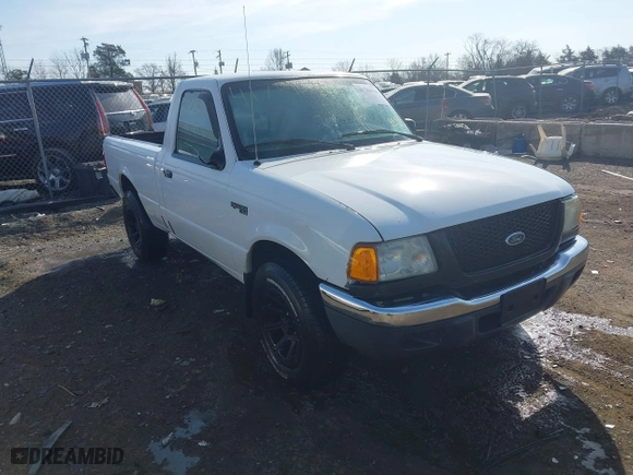 2002 Ford Ranger XL with VIN 1FTYR10D02PB21638, listed as a IAAI auction lot 41781516 with 154,985 mi miles. Bid and sale history available at carsss.com. Image 1.