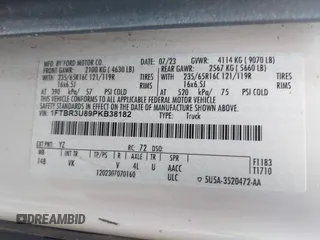 2023 Ford Transit Cargo с VIN 1FTBR3U89PKB38182, выставлен на аукционе IAAI как лот 42710478 с пробегом 78 774 миль миль и . История ставок и продаж доступна на DreamBid. Изображение 9.