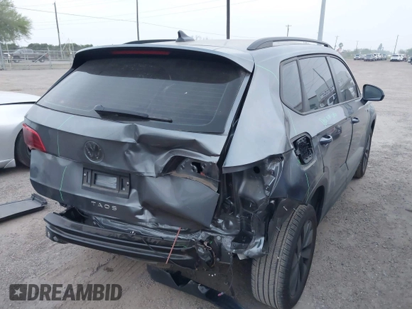 2024 Volkswagen Taos S с VIN 3VV5X7B26RM078934, выставлен на аукционе IAAI как лот 41802423 с пробегом 12 233 миль миль и . История ставок и продаж доступна на DreamBid. Изображение 4.