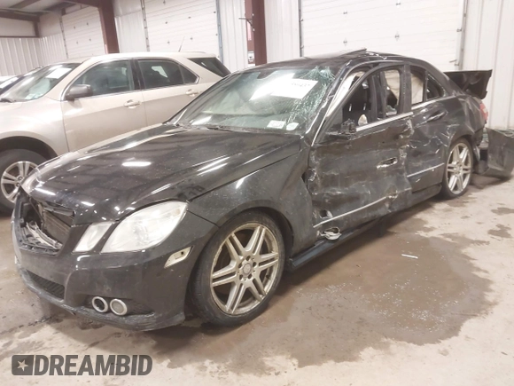 2010 Mercedes-Benz E 550 Luxury with VIN WDDHF7CB9AA049027, listed as a IAAI auction lot 41580437 with 161,184 mi miles and . Bid and sale history available at DreamBid. Image 2.