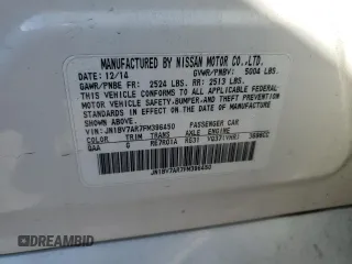 2015 Infiniti Q50 Premium with VIN JN1BV7AR7FM396450, listed as a Copart auction lot 54966605 with 179,342 mi miles and Salvage Title. Bid and sale history available at carsss.com. Image 12.