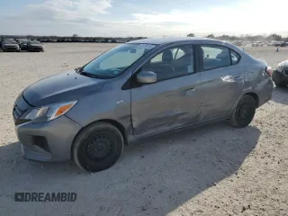 2021 Mitsubishi Mirage G4 ES with VIN ML32FUFJ4MHF03428, listed as a Copart auction lot 46159155 with 91,003 mi miles and Salvage Title. Bid and sale history available at carsss.com. Image 1.