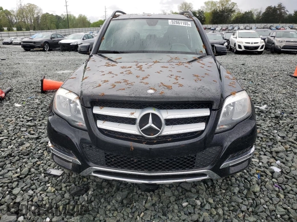 2015 Mercedes-Benz GLK with VIN WDCGG5HB4FG346592, listed as a Copart auction lot 52861185 with 107,369 mi miles and Salvage Title. Bid and sale history available at carsss.com. Image 5.