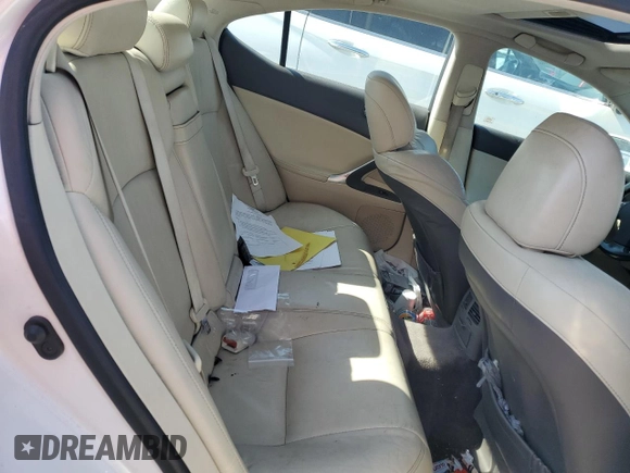 2009 Lexus IS 250 with VIN JTHCK262295033317, listed as a Copart auction lot 52305374 with 173,969 mi miles and Non Repairable. Bid and sale history available at DreamBid. Image 10.
