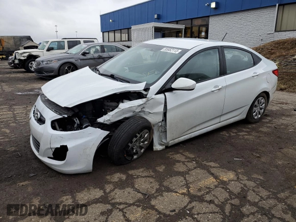 2017 Hyundai Accent SE with VIN KMHCT4AE8HU358405, listed as a Copart auction lot 35952113 with 0 mi miles. Bid and sale history available at carsss.com. Image 1.