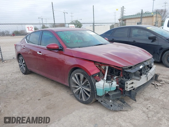 2020 Nissan Altima Platinum with VIN 1N4BL4FVXLN300460, listed as a IAAI auction lot 41606829 with 73,456 mi miles and . Bid and sale history available at carsss.com. Image 1.