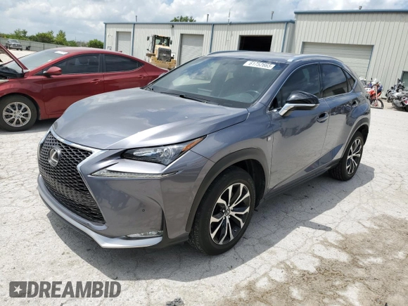 2016 Lexus NX 200t with VIN JTJBARBZ7G2091673, listed as a Copart auction lot 61752665 with 93,576 mi miles and Salvage title. Bid and sale history available at DreamBid. Image 1.