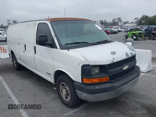 2005 Chevrolet Express Cargo with VIN 1GCGG29V551263686, listed as a IAAI auction lot 42359510 with 387,144 mi miles and . Bid and sale history available at DreamBid. Image 1.