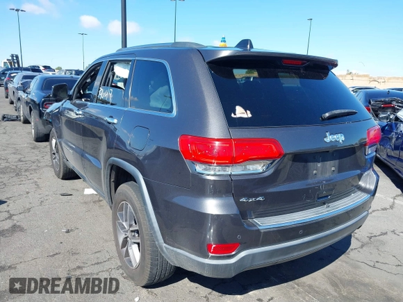 2017 Jeep Grand Cherokee Limited with VIN 1C4RJFBG7HC733612, listed as a IAAI auction lot 41739649 with 89,957 mi miles. Bid and sale history available at carsss.com. Image 3.