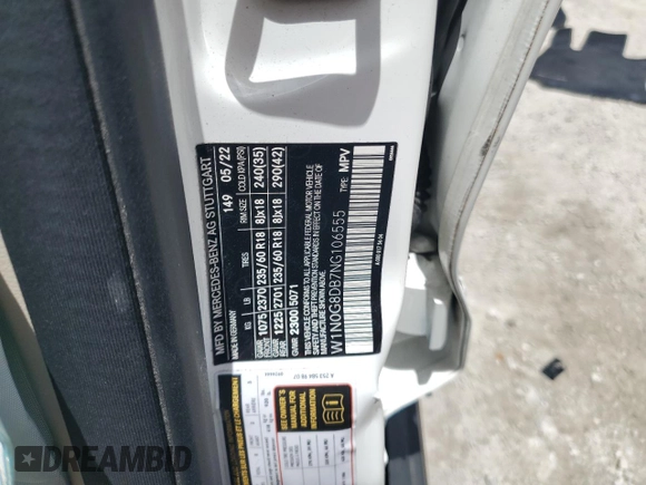 2022 Mercedes-Benz GLC 300 с VIN W1N0G8DB7NG106555, выставлен на аукционе Copart как лот 65674215 с пробегом 33 450 миль миль и Списание • Salvage title. История ставок и продаж доступна на DreamBid. Изображение 13.
