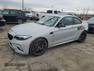 2021 BMW M2 Competition with VIN WBS2U7C08M7J70601, listed as a Copart auction lot 81512443 with 11,570 mi miles. Bid and sale history available at carsss.com. Image 1.