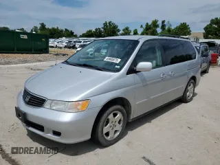 2001 Honda Odyssey EX with VIN 2HKRL18671H502179, listed as a Copart auction lot 65900075 with 168,863 mi miles and Clean title. Bid and sale history available at DreamBid. Image 1.