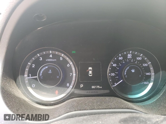 2017 Hyundai Azera with VIN KMHFG4JGXHA589195, listed as a Copart auction lot 68892264 with 66,175 mi miles and Salvage title. Bid and sale history available at DreamBid. Image 9.