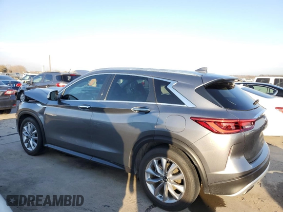2020 Infiniti QX50 LUXE with VIN 3PCAJ5M18LF102797, listed as a Copart auction lot 35797573 with 25,104 mi miles. Bid and sale history available at carsss.com. Image 2.
