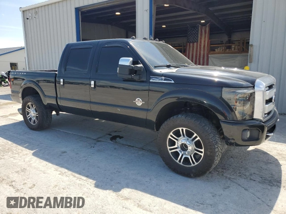 2016 Ford F-250 Lariat with VIN 1FT7W2BTXGEC20338, listed as a Copart auction lot 61798515 with 206,338 mi miles and Salvage title. Bid and sale history available at DreamBid. Image 4.