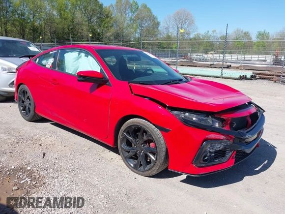 2018 Honda Civic Si Coupe with VIN 2HGFC3A59JH752808, listed as a IAAI auction lot 42018770 with 83,451 mi miles. Bid and sale history available at carsss.com. Image 1.