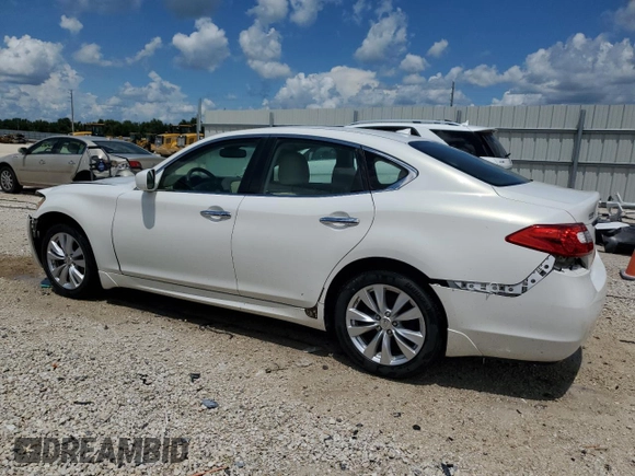 2011 Infiniti M37 with VIN JN1BY1AP1BM323717, listed as a Copart auction lot 60325524 with 155,508 mi miles and Salvage Title. Bid and sale history available at carsss.com. Image 2.