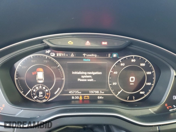 2020 Audi Q5 Premium Plus with VIN WA1E2AFY9L2106176, listed as a Copart auction lot 43373845 with 45,735 mi miles and Salvage title. Bid and sale history available at DreamBid. Image 9.