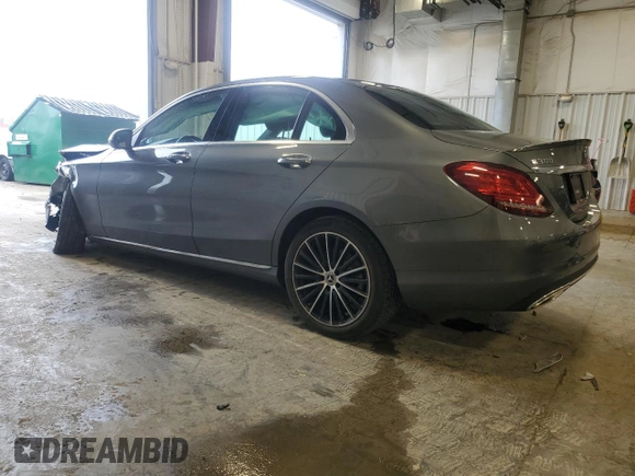 2021 Mercedes-Benz C 300 with VIN W1KWF8EB8MR605571, listed as a Copart auction lot 55289805 with 41,529 mi miles and Salvage title. Bid and sale history available at DreamBid. Image 2.
