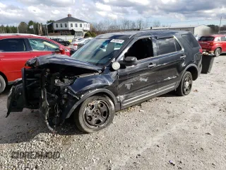 2015 Ford Utility Police Interceptor with VIN 1FM5K8AR2FGA70476, listed as a Copart auction lot 80536514 with 0 mi miles and Salvage Title. Bid and sale history available at carsss.com. Image 1.