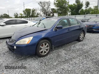 2003 Honda Accord EX with VIN 1HGCM66523A057288, listed as a Copart auction lot 59763965 with 120,520 mi miles and Salvage title. Bid and sale history available at DreamBid. Image 1.