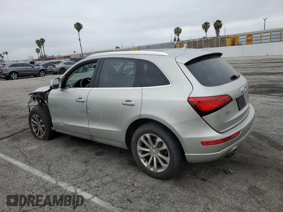 2015 Audi Q5 Premium Plus with VIN WA1LFAFP3FA125125, listed as a Copart auction lot 56870885 with 123,840 mi miles and Salvage title. Bid and sale history available at DreamBid. Image 2.