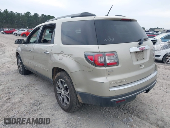 2013 GMC Acadia SLT with VIN 1GKKRRKD8DJ159890, listed as a IAAI auction lot 41738458 with 199,765 mi miles. Bid and sale history available at carsss.com. Image 3.